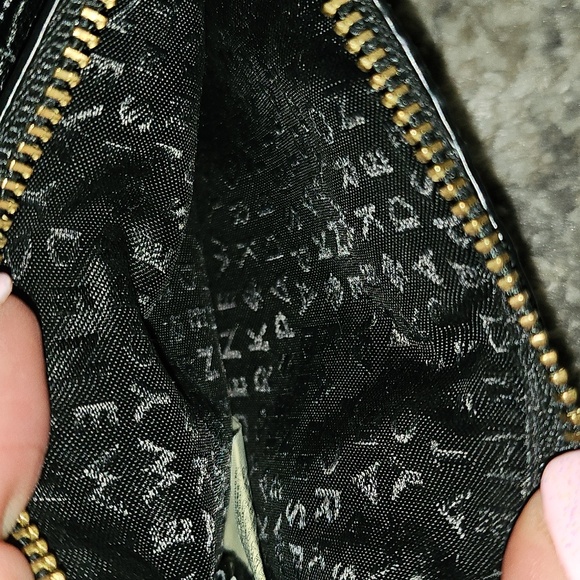 Kate Spade Laurel Way Black Glitter Bitsy ID Wallet keychain coin purse - Picture 9 of 13